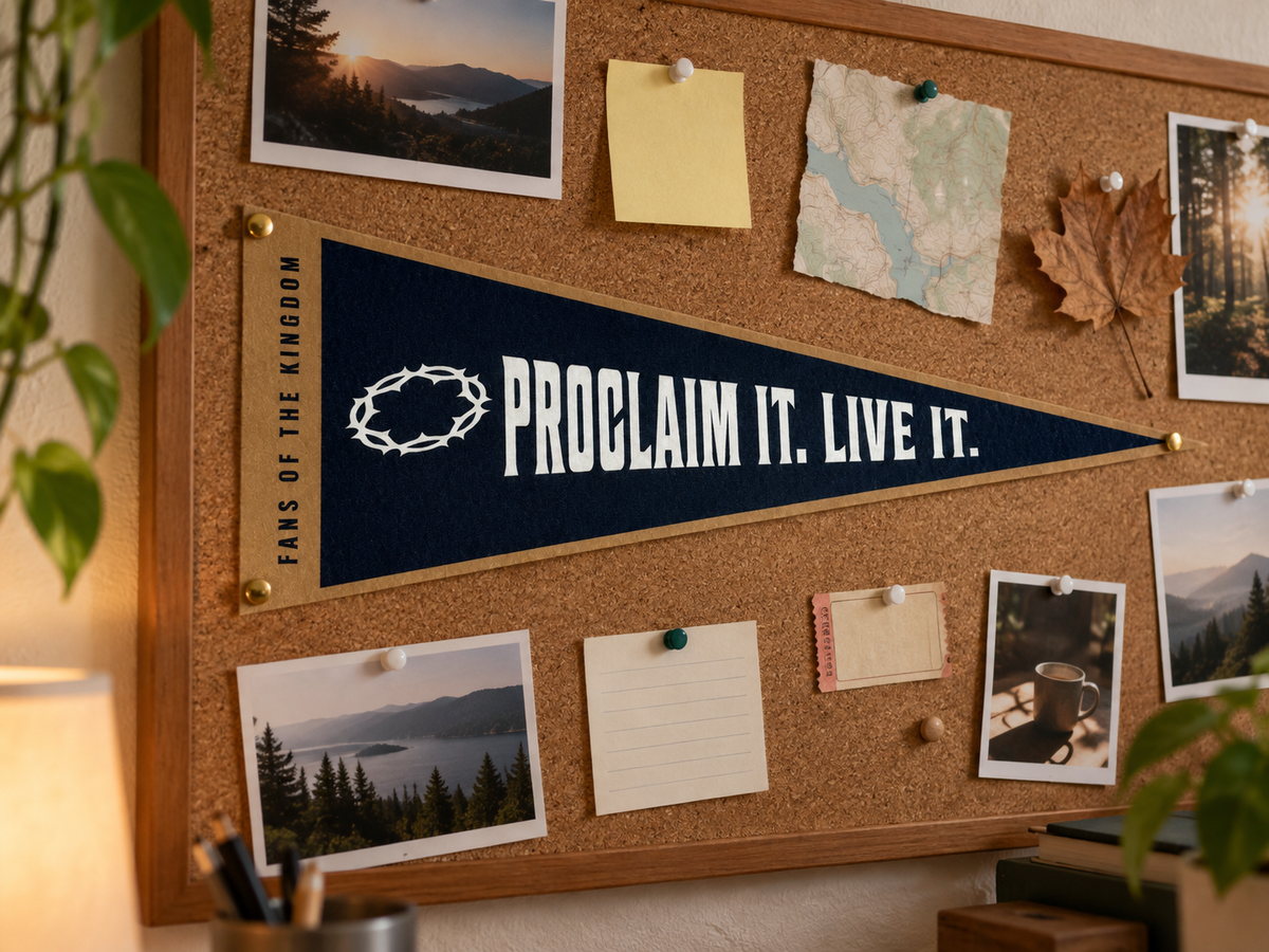 Proclaim It Live It Sports Pennant